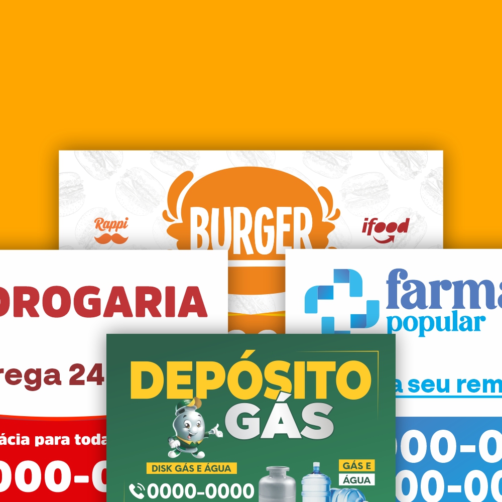 Exemplo de ímãs corte reto